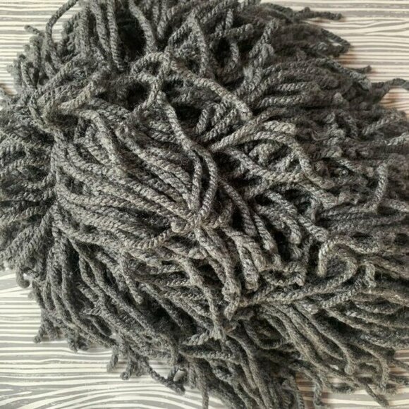 Hand Knit Grey Wig With Beard 2-4 EUC - Picture 2 of 6